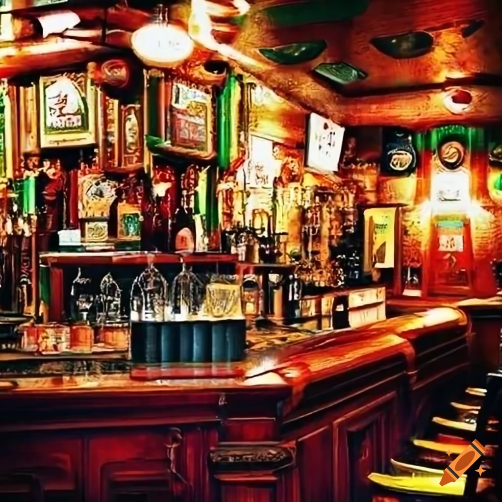 Aussie irish pub on Craiyon