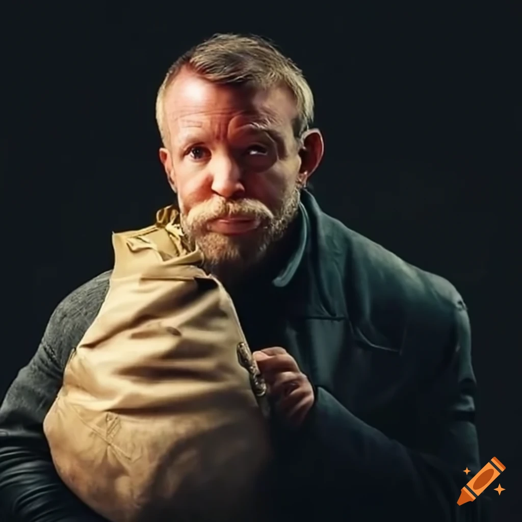 Guy Ritchie Money Guy ritchie with a bag of money
