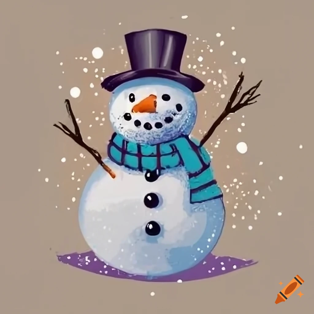 Snowman on Craiyon
