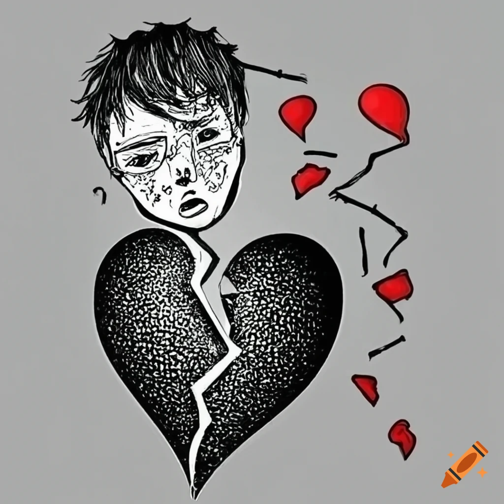 broken heart boy logo