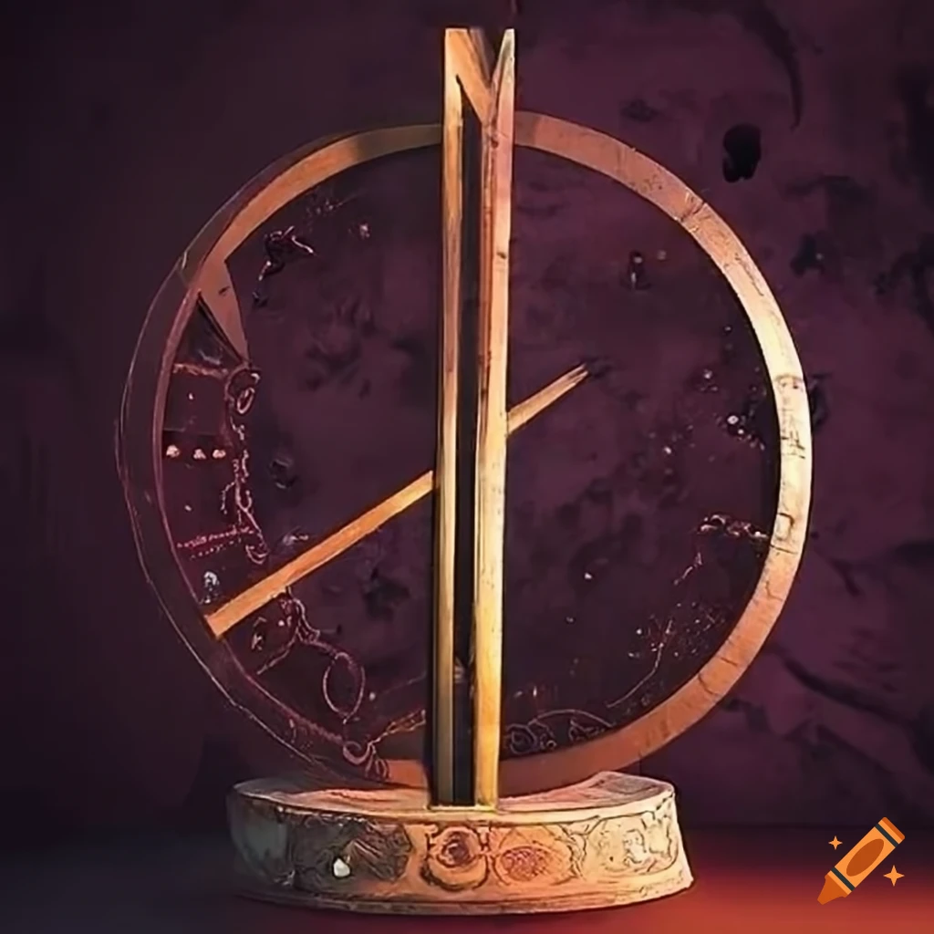 Cosmic mystical arcane sundial on Craiyon