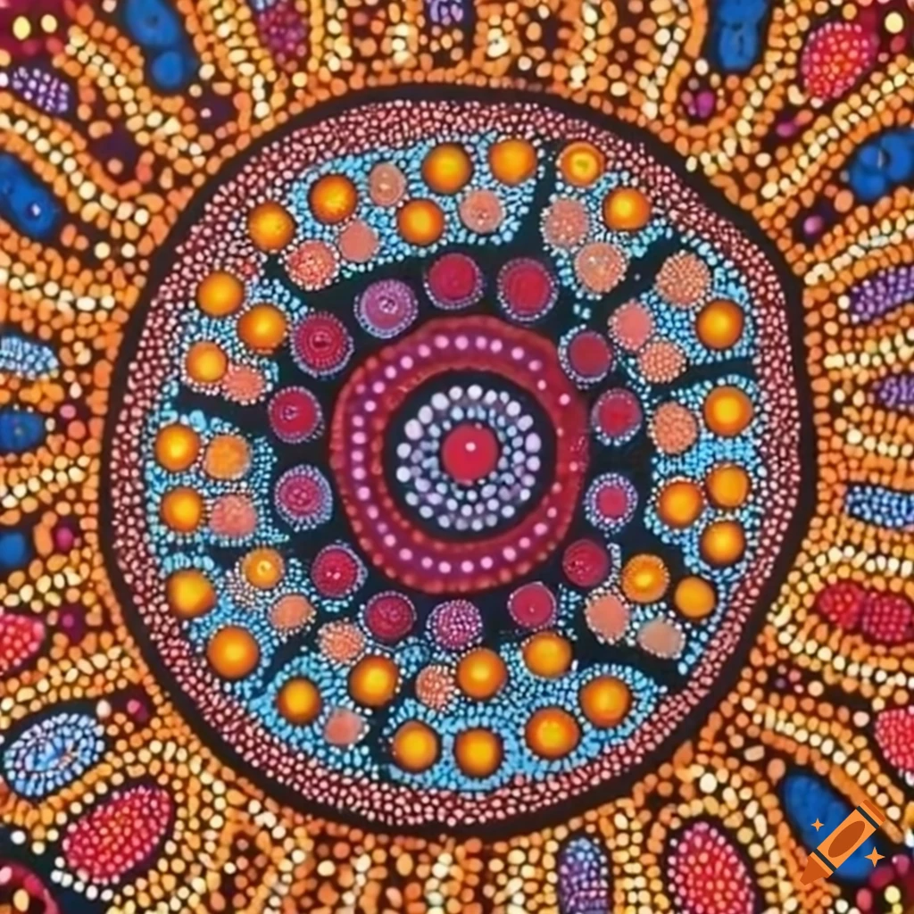 5th Grade – Dot Painting inspired by Australian Aborigines – In the K-8 Art  Studio with Anita Sagastegui