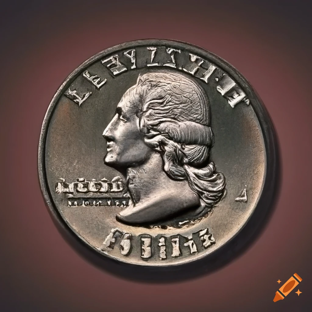 An american quarter coin