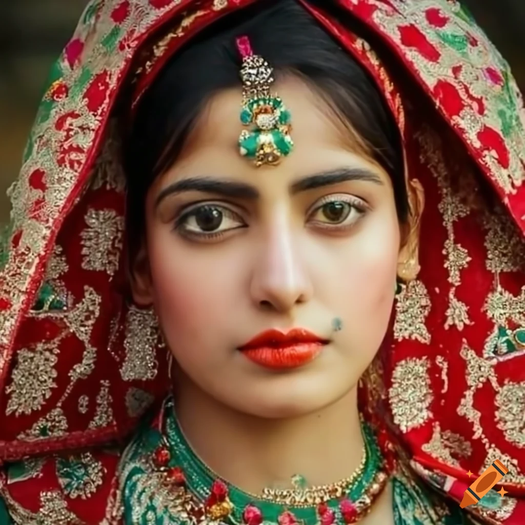 Traditional pakistani young woman on Craiyon