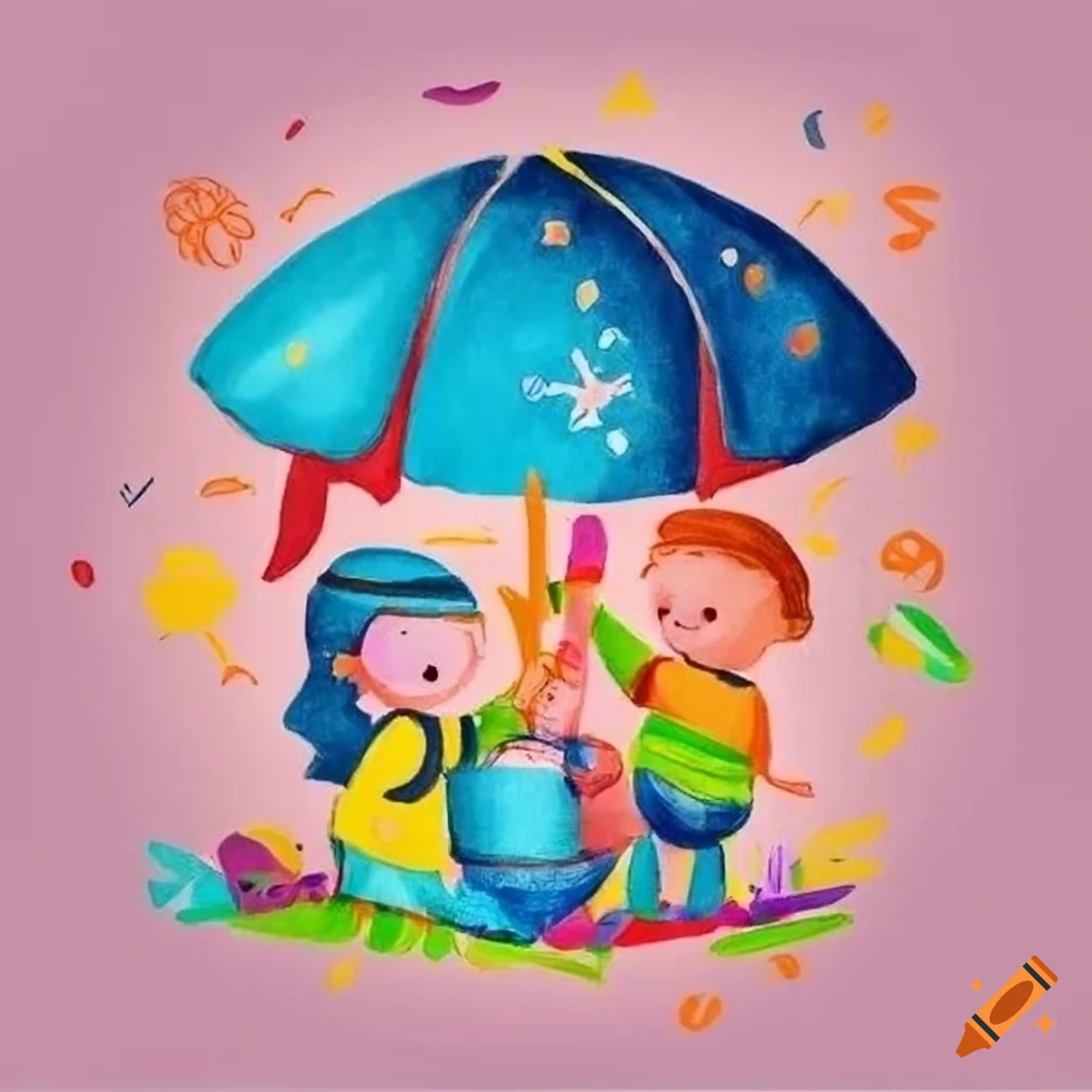 Children in four different scenes with rainy season illustration, Stock  Vector, Vector And Low Budget Royalty Free Image. Pic. ESY-042614563 |  agefotostock