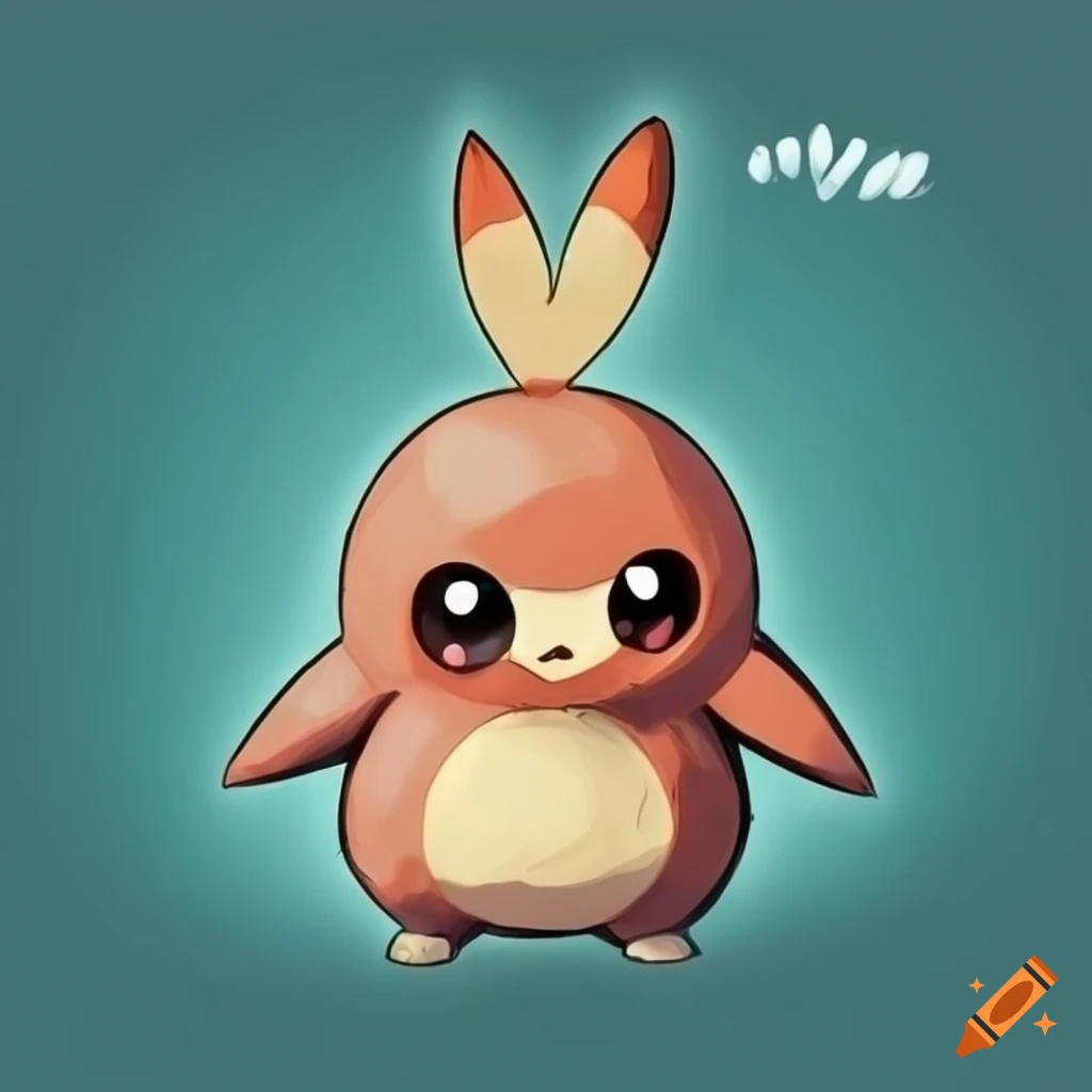 Morsel, the mighty chocolate, food pokemon hybrid cartoony cute on Craiyon
