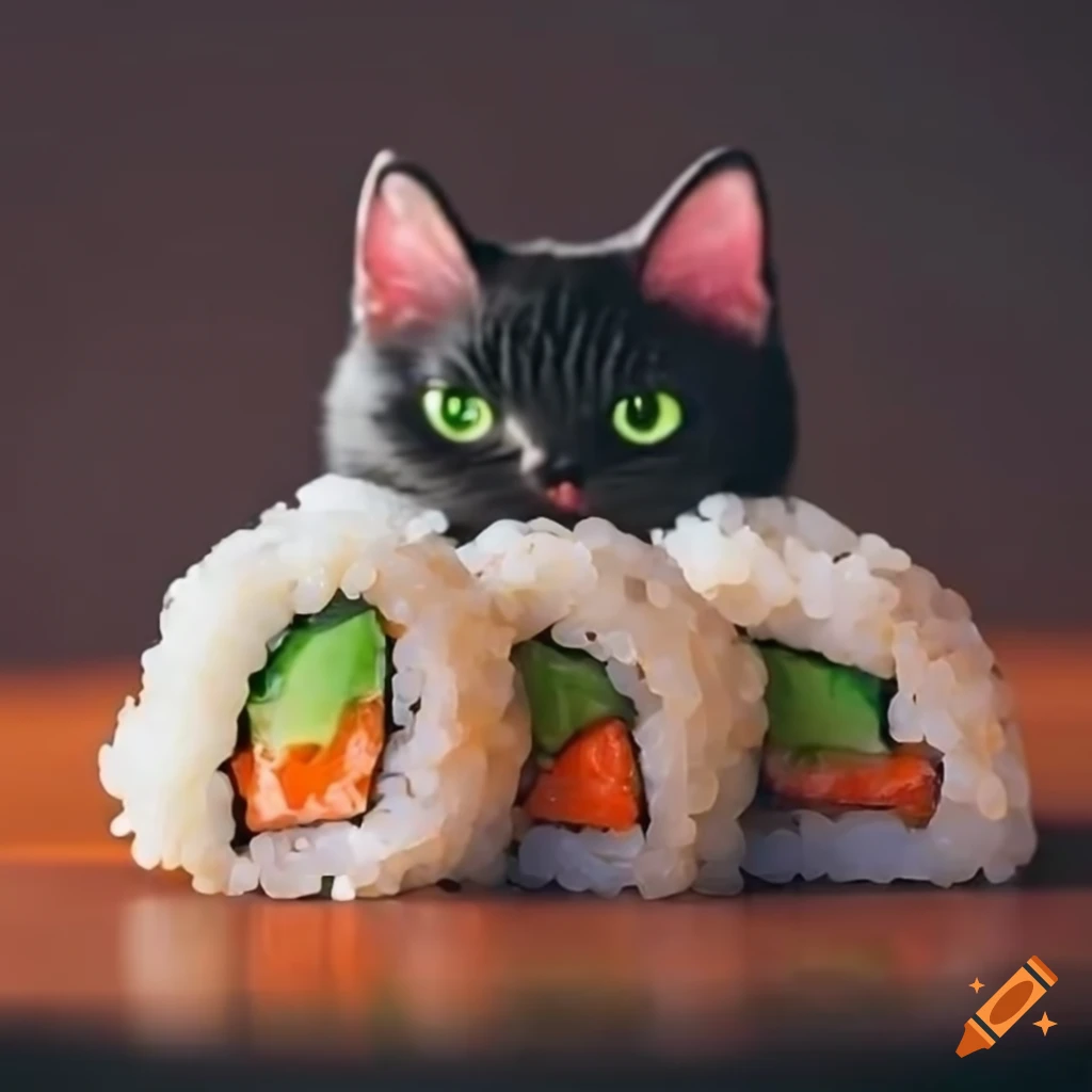 cute cat sushi