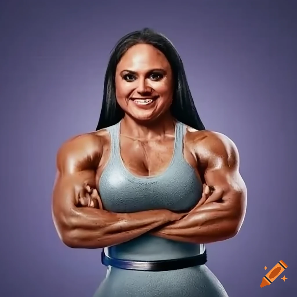 Kristen welker as the heroic "powerlifting potus" transforming into