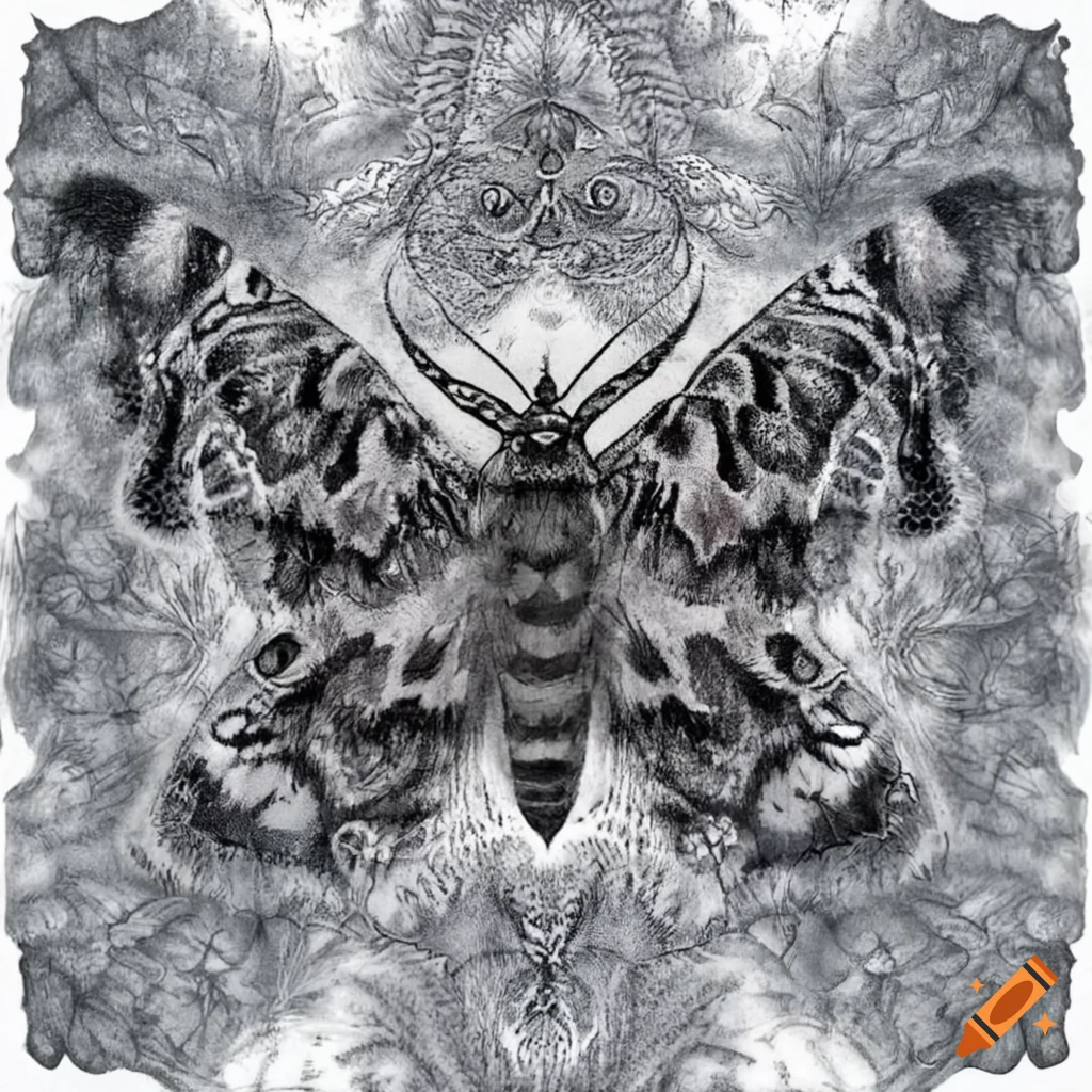 white moth tattoo