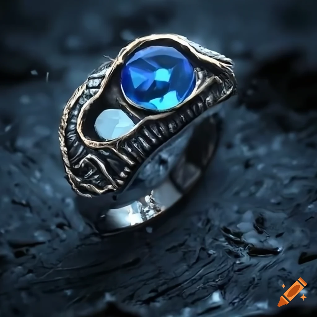 Accessories | Mens Ring Dark Blue Stone | Freeup