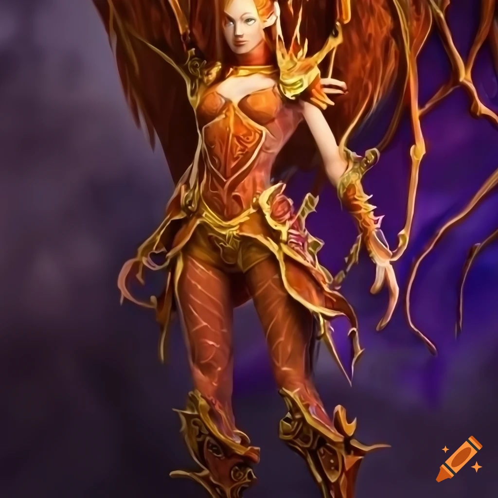blood-elf-fire-mage-ginger-robe-insect-kerrigan-on-craiyon