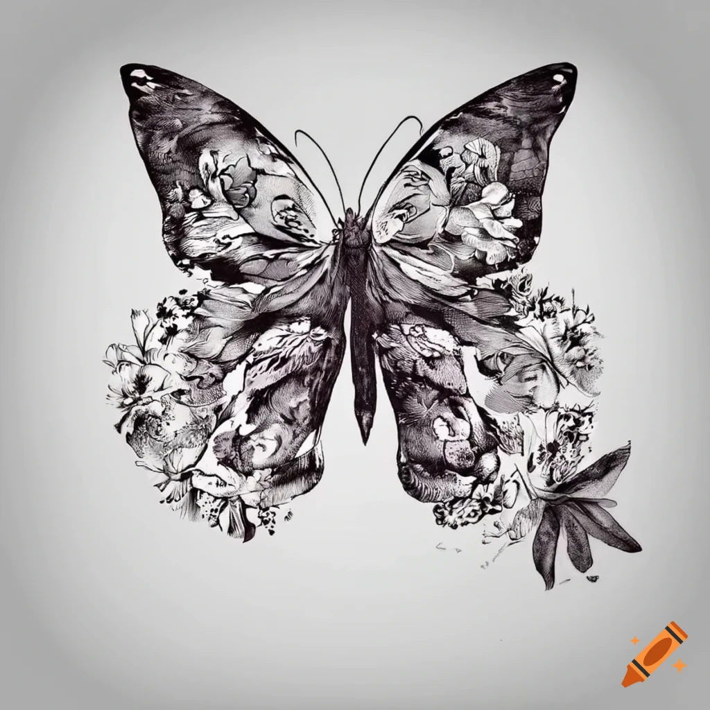 Browse thousands of Butterfly Pencil Art Drawing images for design  inspiration | Dribbble
