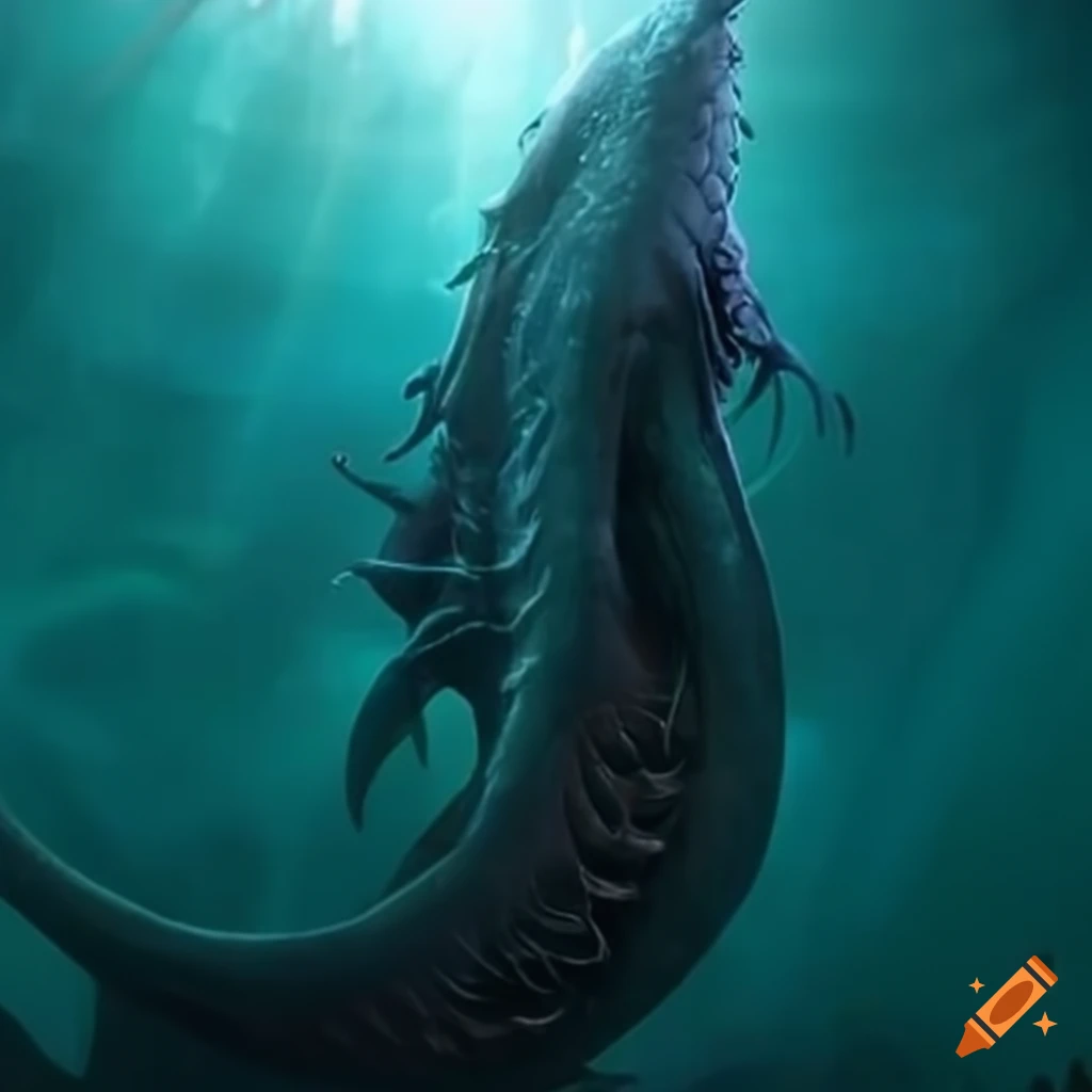 how to draw a sea monster