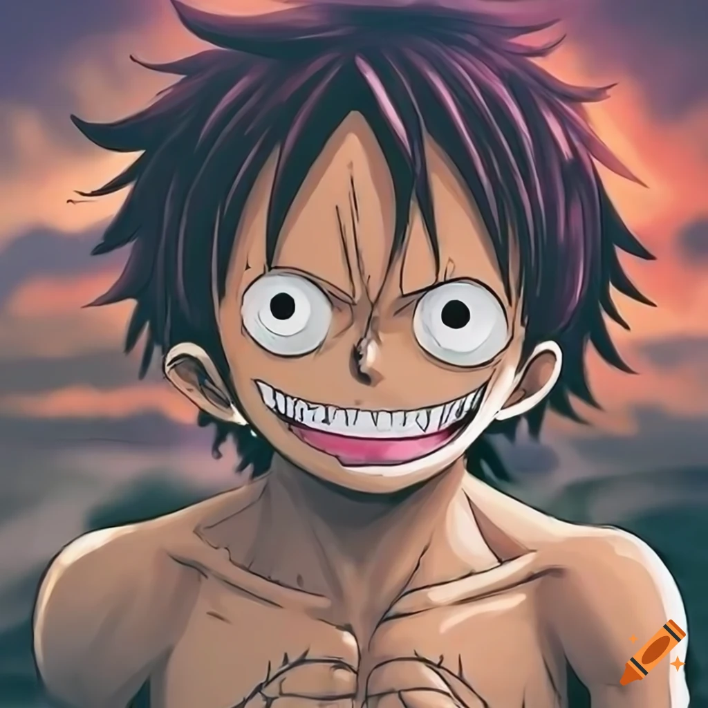 The Straw hat Monkey D Luffy in One Piece