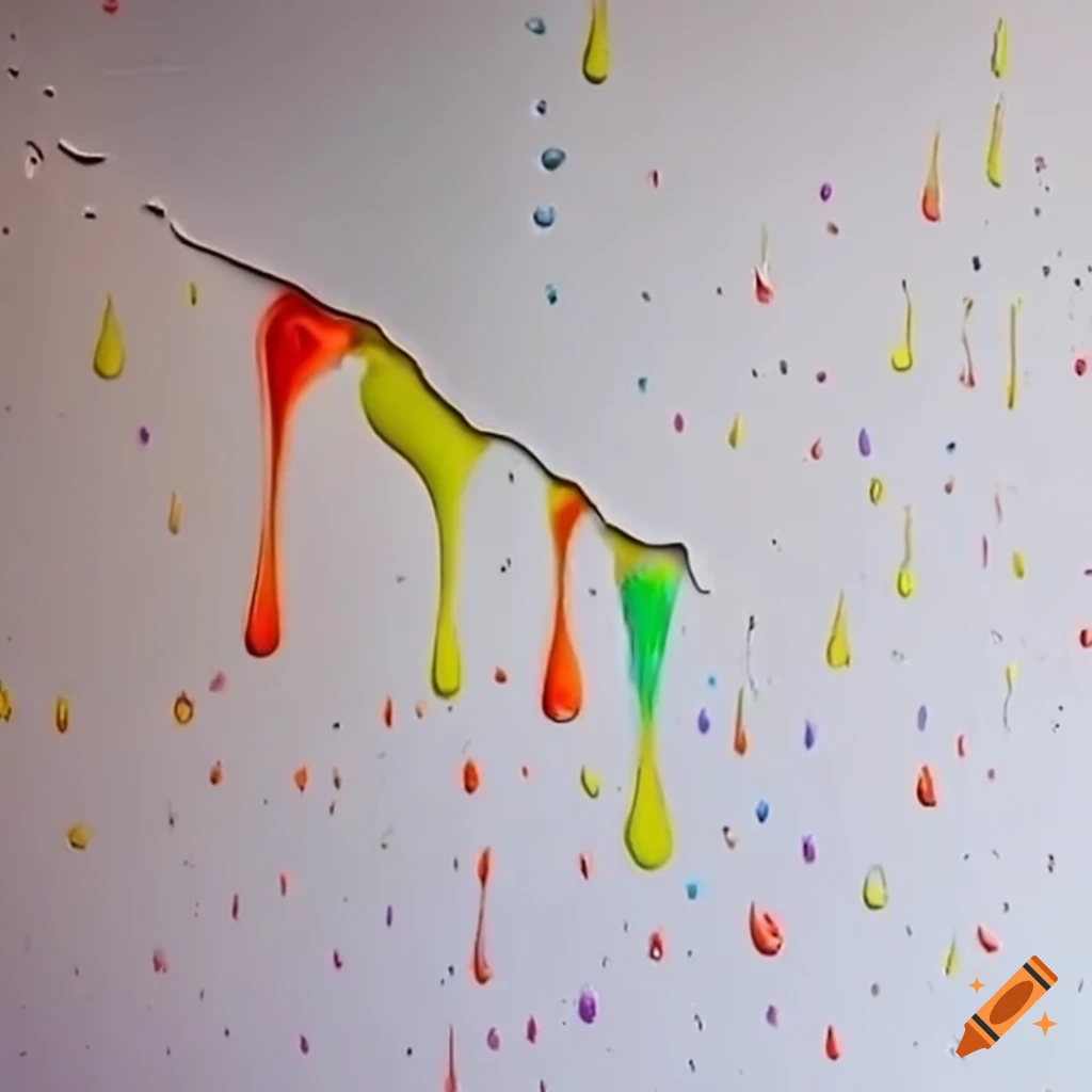Download Paint Drip Rainbow Drops Wallpaper