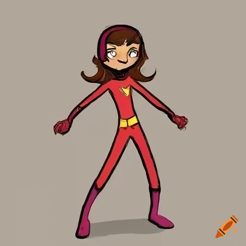 Mary marvel in wordgirl costume, concept art, marvel studios concept
