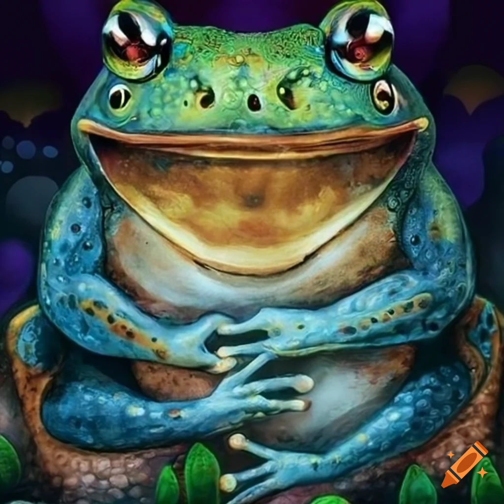 Mystic toad oracle on Craiyon