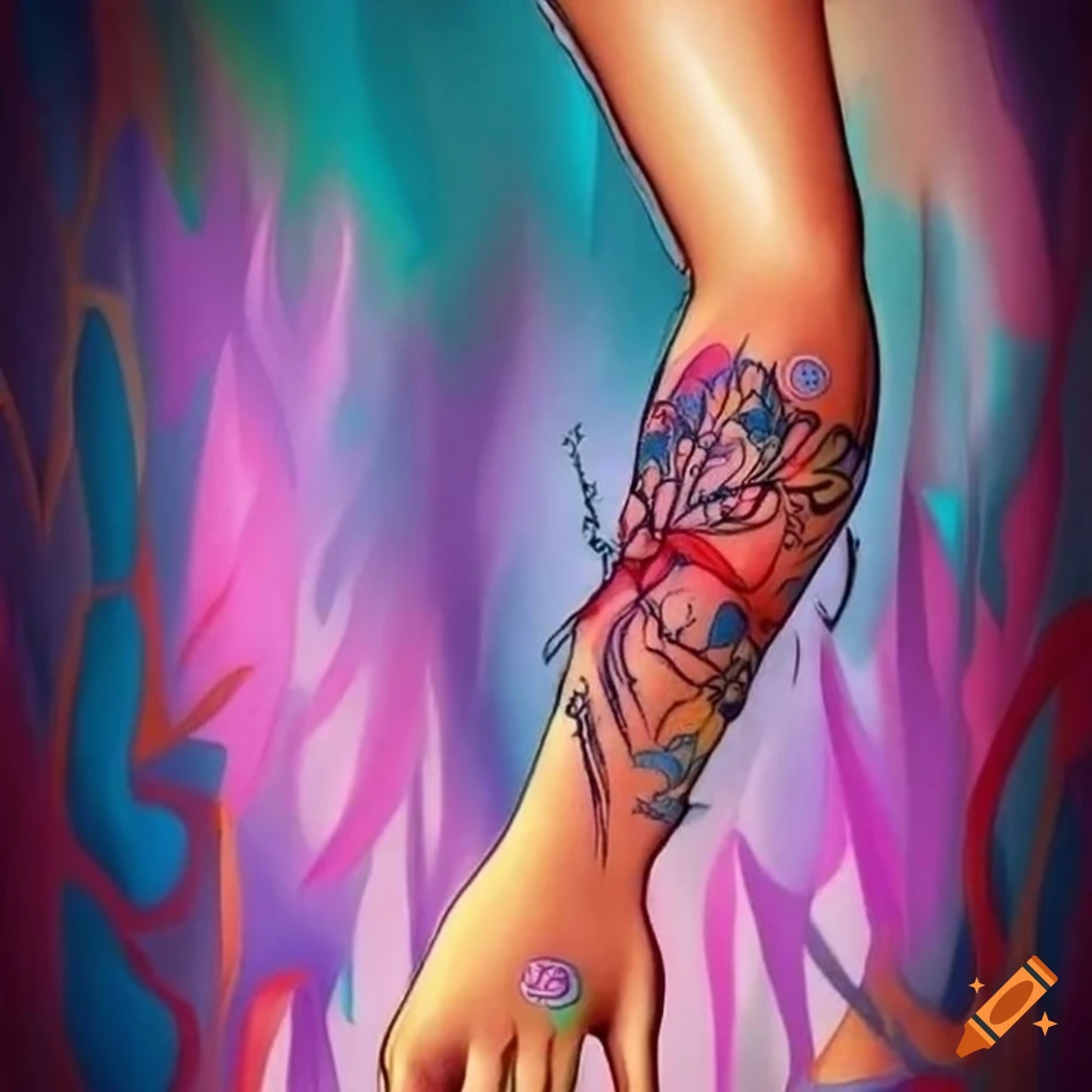 Feminine forearm tattoos on Craiyon