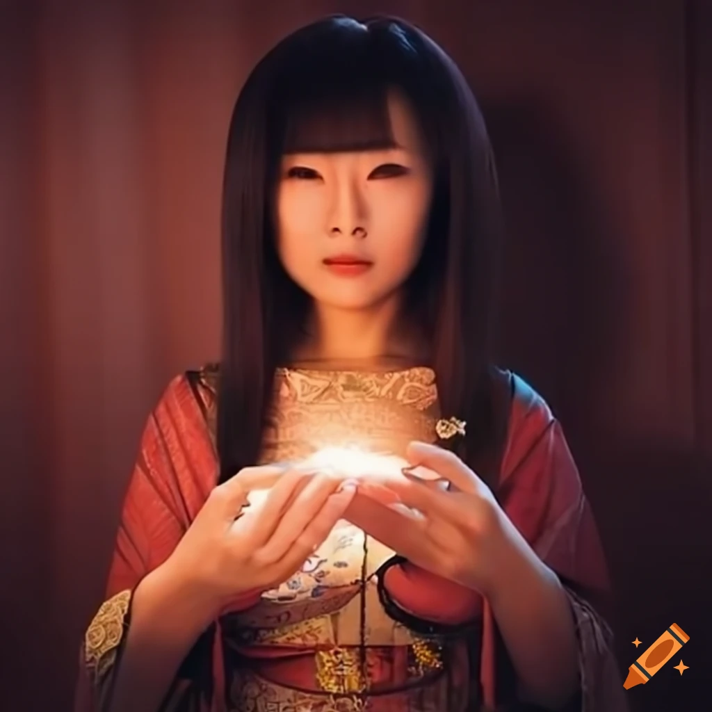 Japanese female fortune teller who can see the future