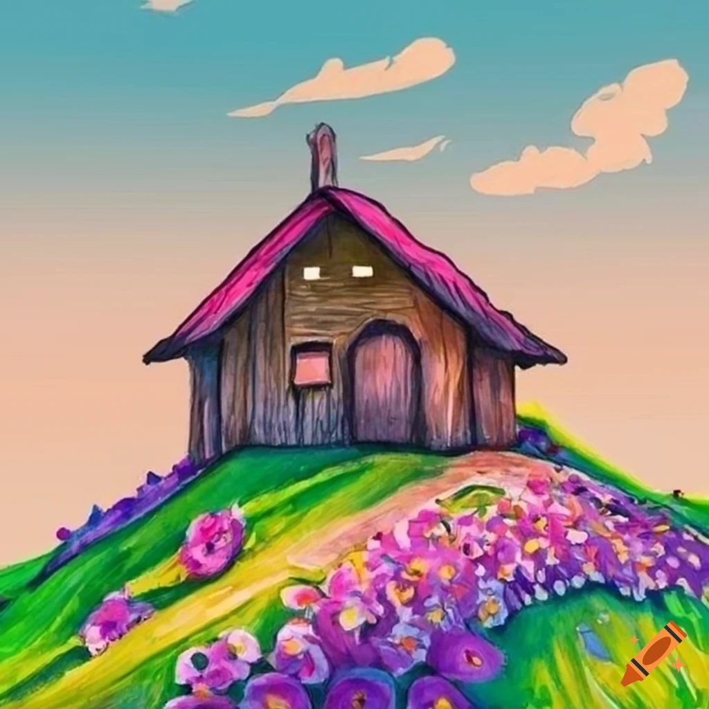 How to Draw Village Hut with Pastel Color [LONG VERSION] - video Dailymotion