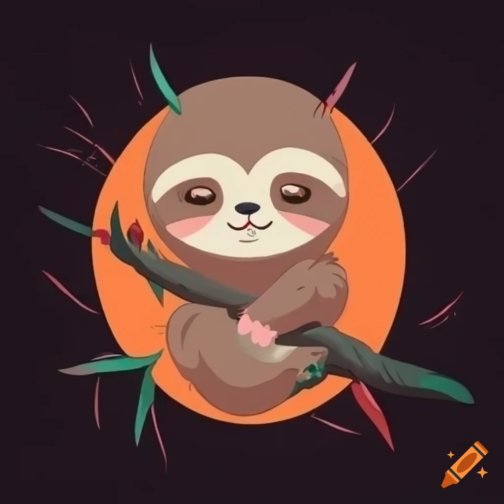 Cute Sloth Cartoon Hand Drawn Style Stock Illustration - Download Image Now  - Animal, Animal Wildlife, Art - iStock