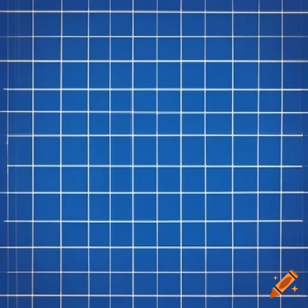 A blank blueprint paper with grid lines on Craiyon