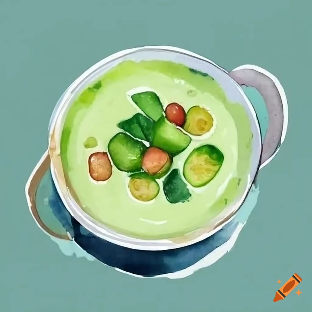 Chilled cucumber soup