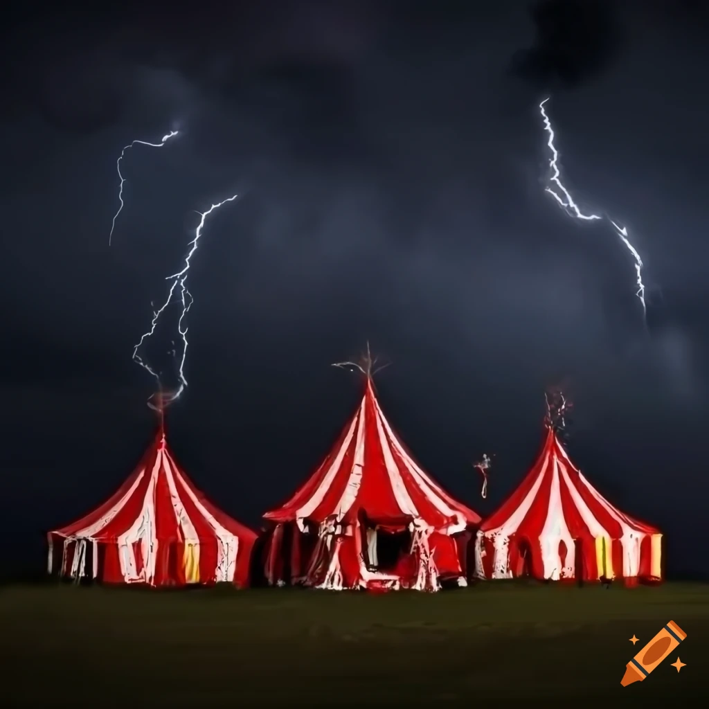 dark circus tent