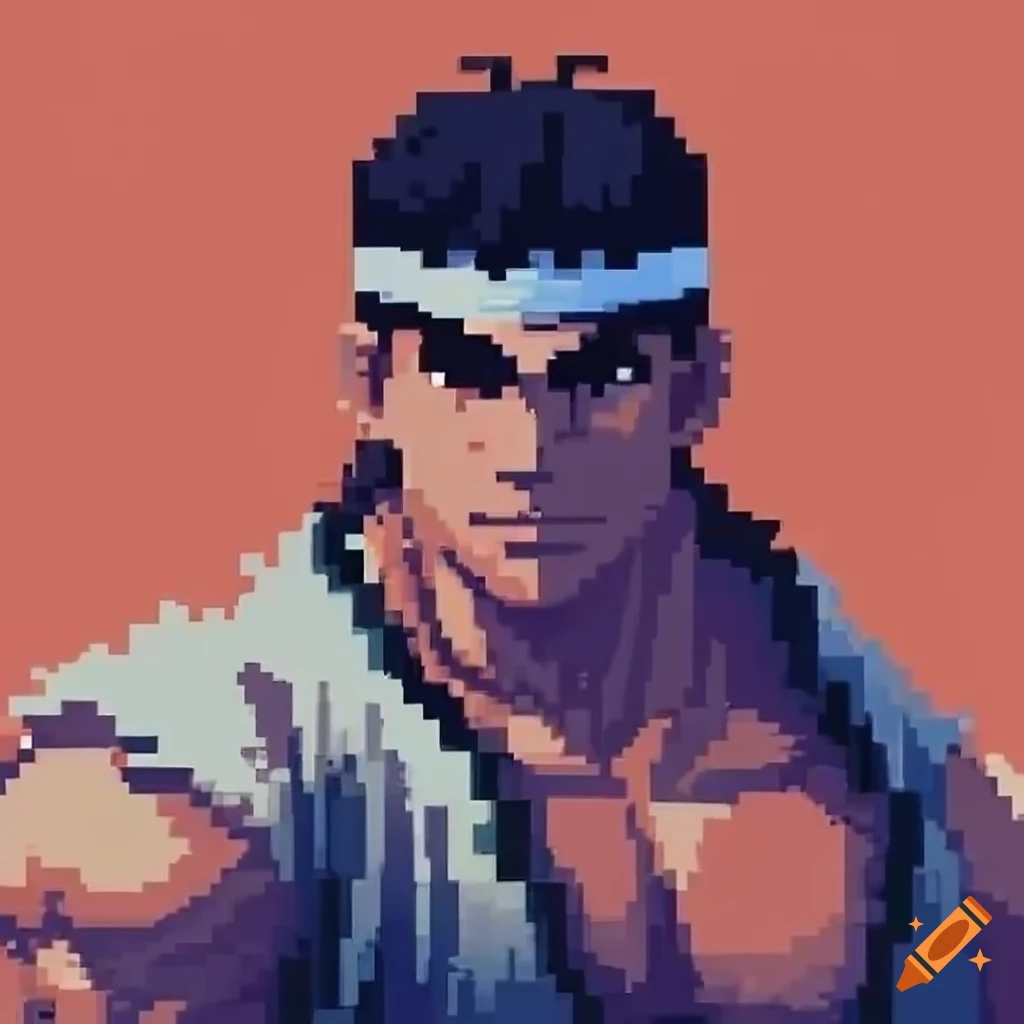 Evil ryu in the style of street fighter 6, realiatic portrait