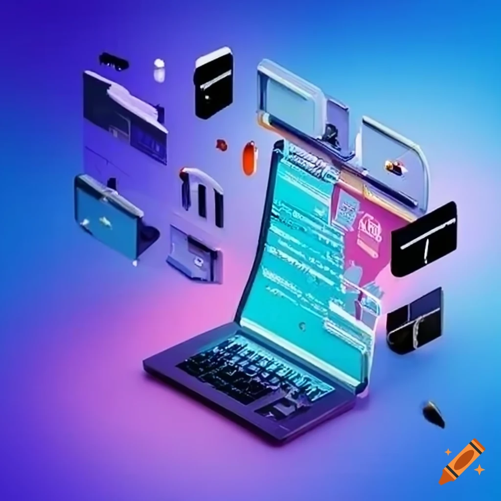 Communication Technology Platforms Traditional communication platforms on Craiyon