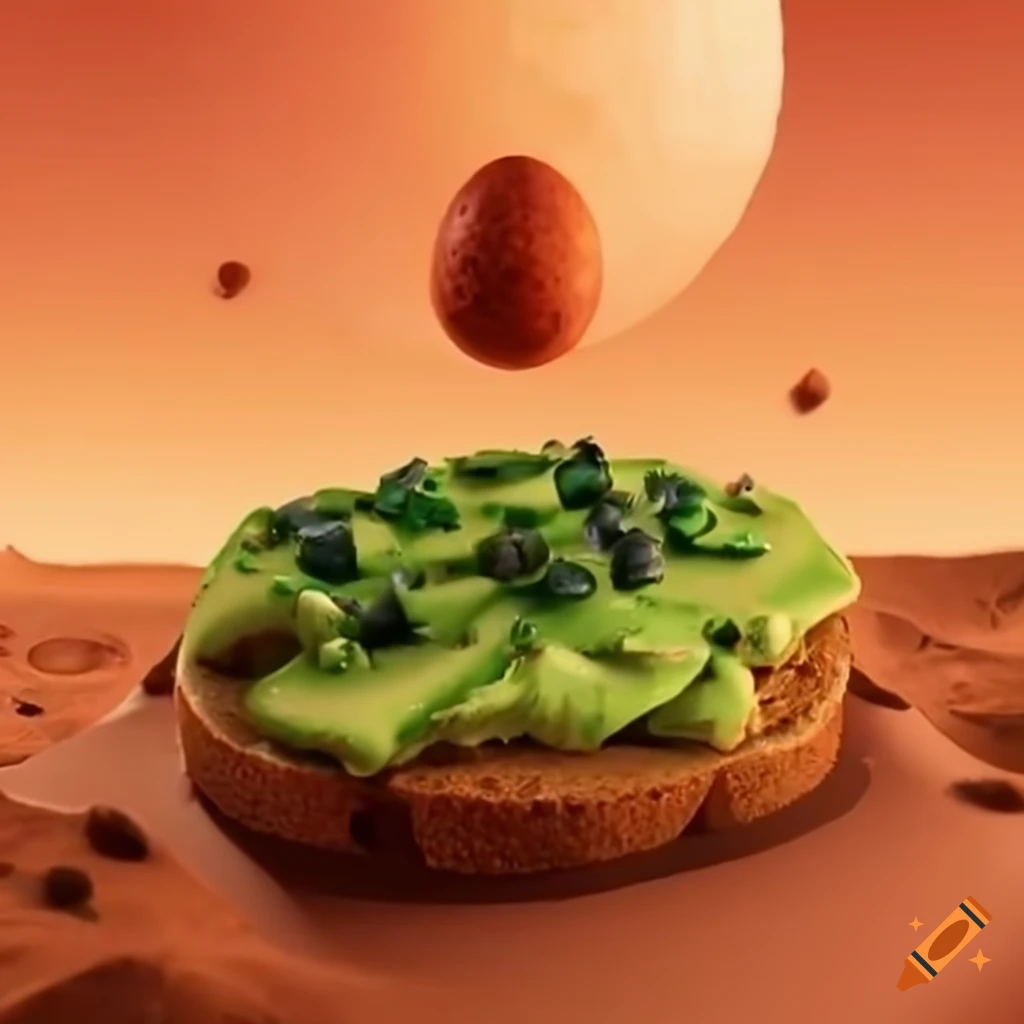 Avocado toast on mars