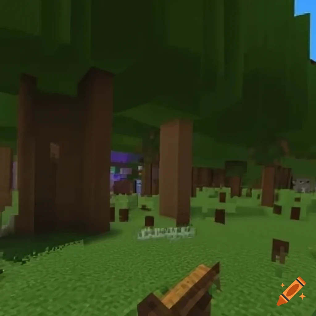 Minecraft runs smoothly on craiyon