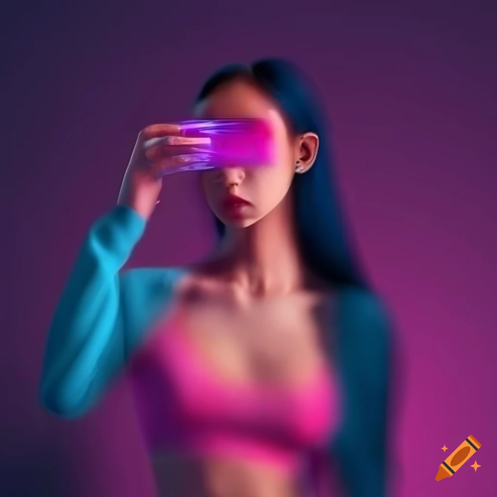 Body photo shooting comfy garment render streetwear shape smoothed blurry  urban fashion athletic sports unisex wearing techwear lowered arms colorful  designer clothes apparel fashionable wardrobe style render 3d slim chest  iris open