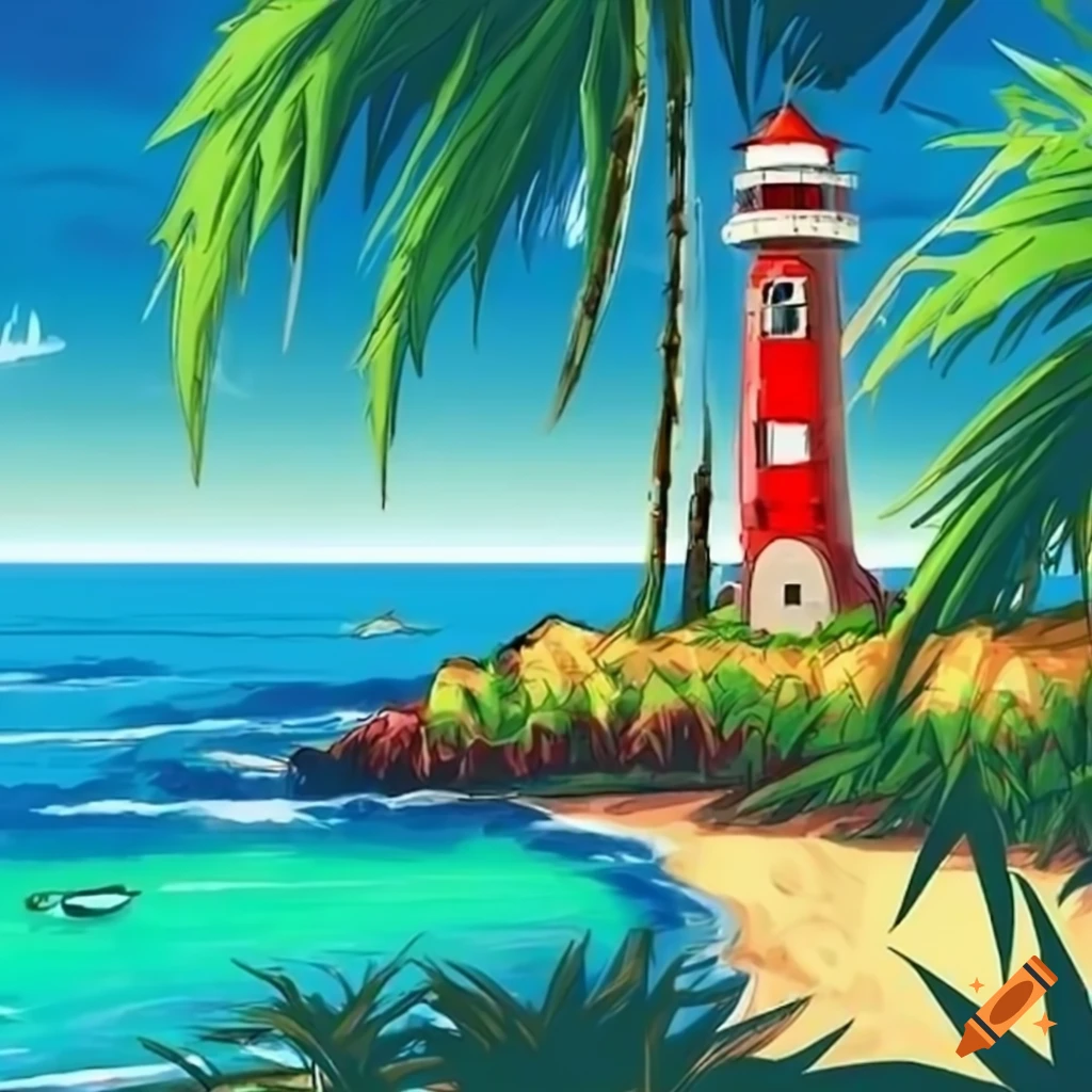 Craftoria DIY Paint by Numbers Kit for Adults and Kids, Engulfed Lighthouse  Acrylic Paints