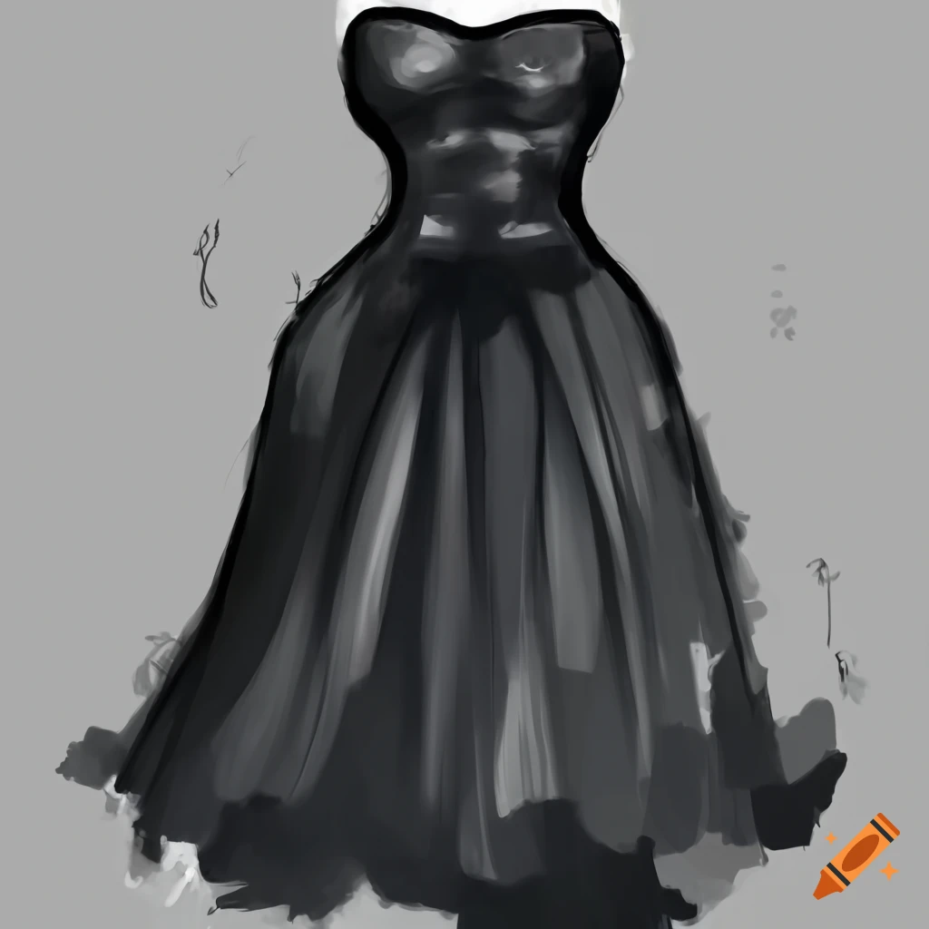 Black dress on Craiyon