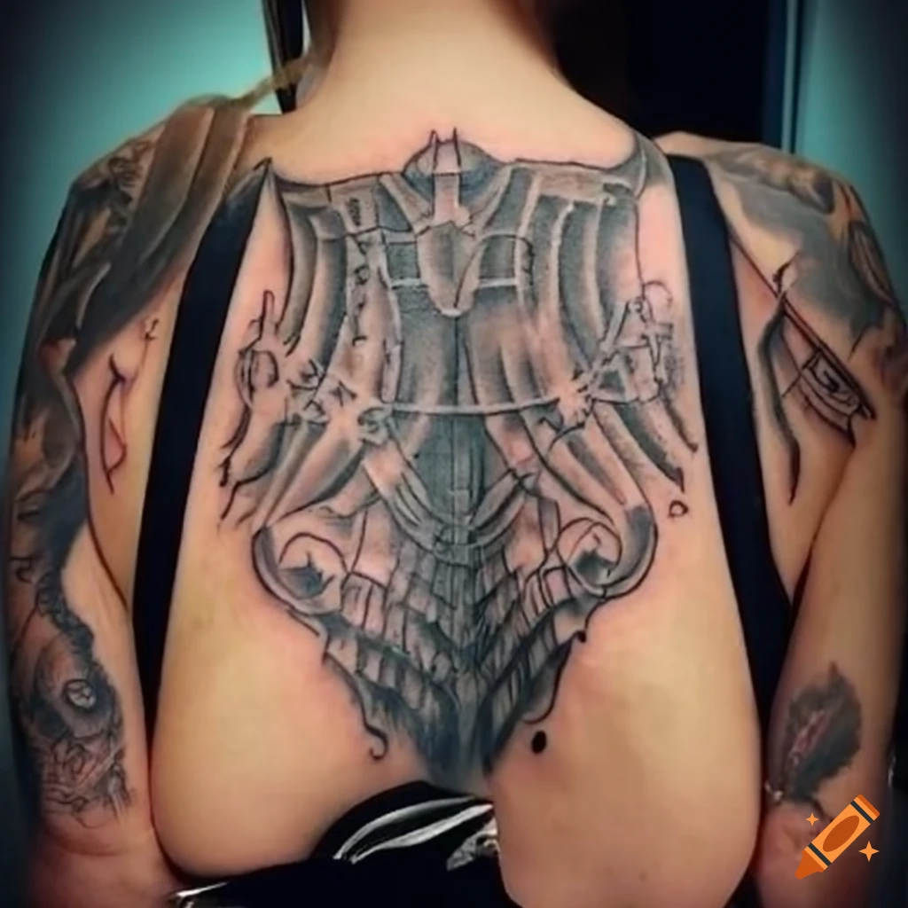 Tattooing trace back on Craiyon