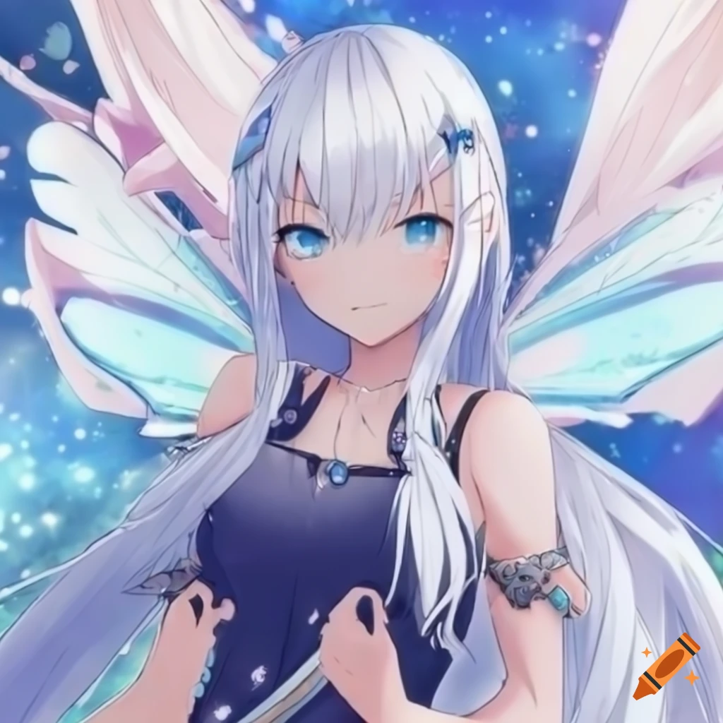 Premium AI Image | Delicate Forest Fairy Girl Fantasy Anime-demhanvico.com.vn