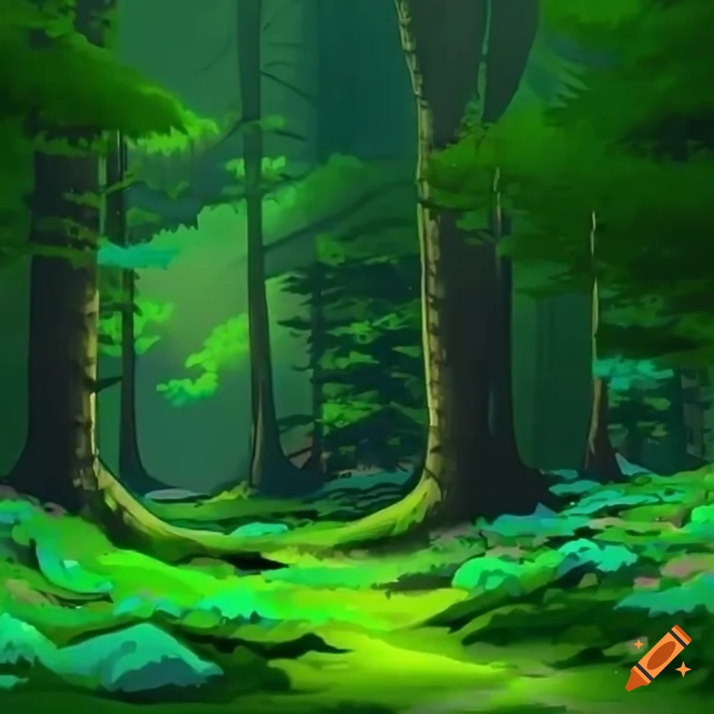 Anime Forest Background Pack