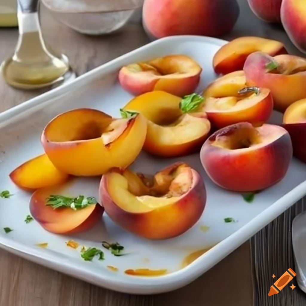 Savory peach dishes