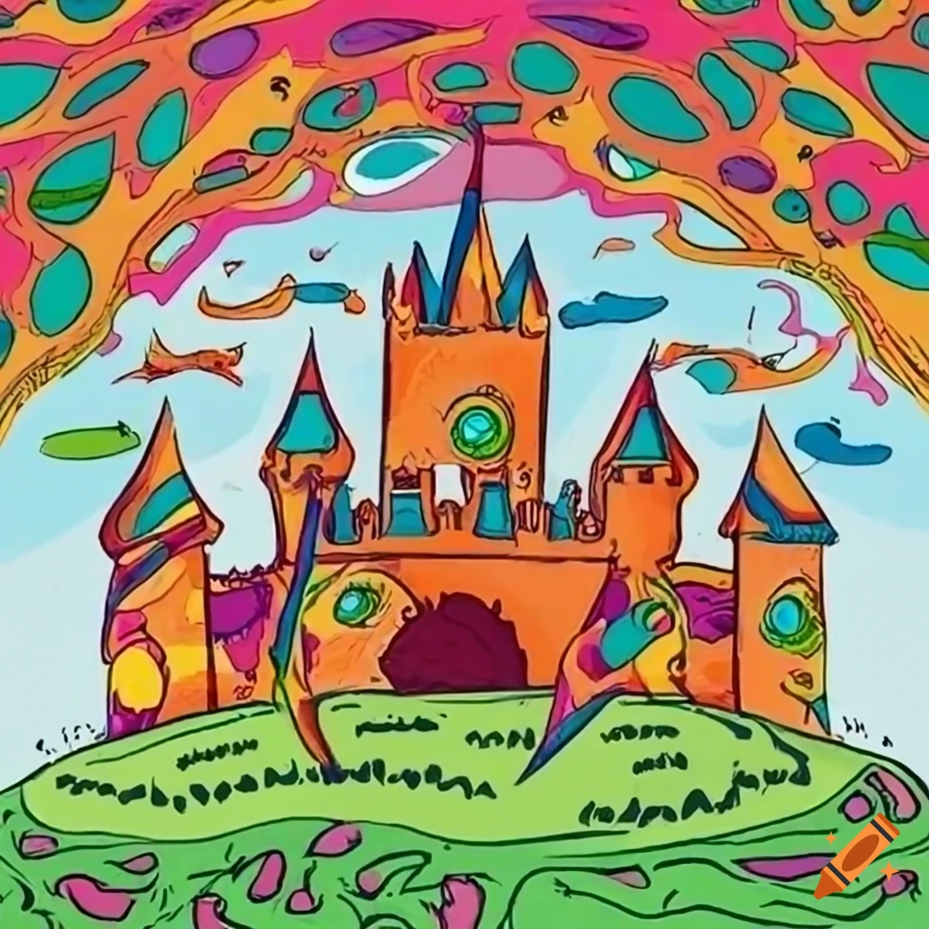 Coloring Page Book Fairytale Castle Kids Stock Vector (Royalty Free)  1488565922 | Shutterstock