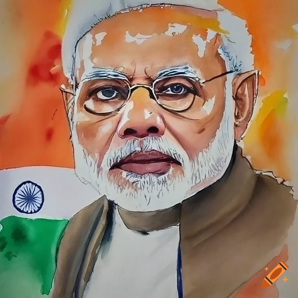 Narendra Modi sir Drawing by Venkat Siddhu - Pixels