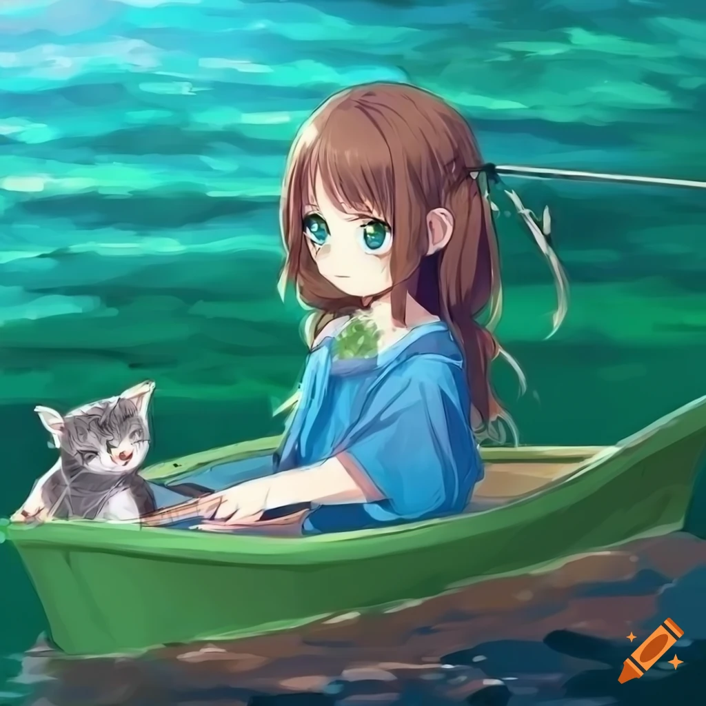 Blue Eyes Anime Girl With Flute Sitting On Boat 4K 5K HD Anime Girl  Wallpapers | HD Wallpapers | ID #98629