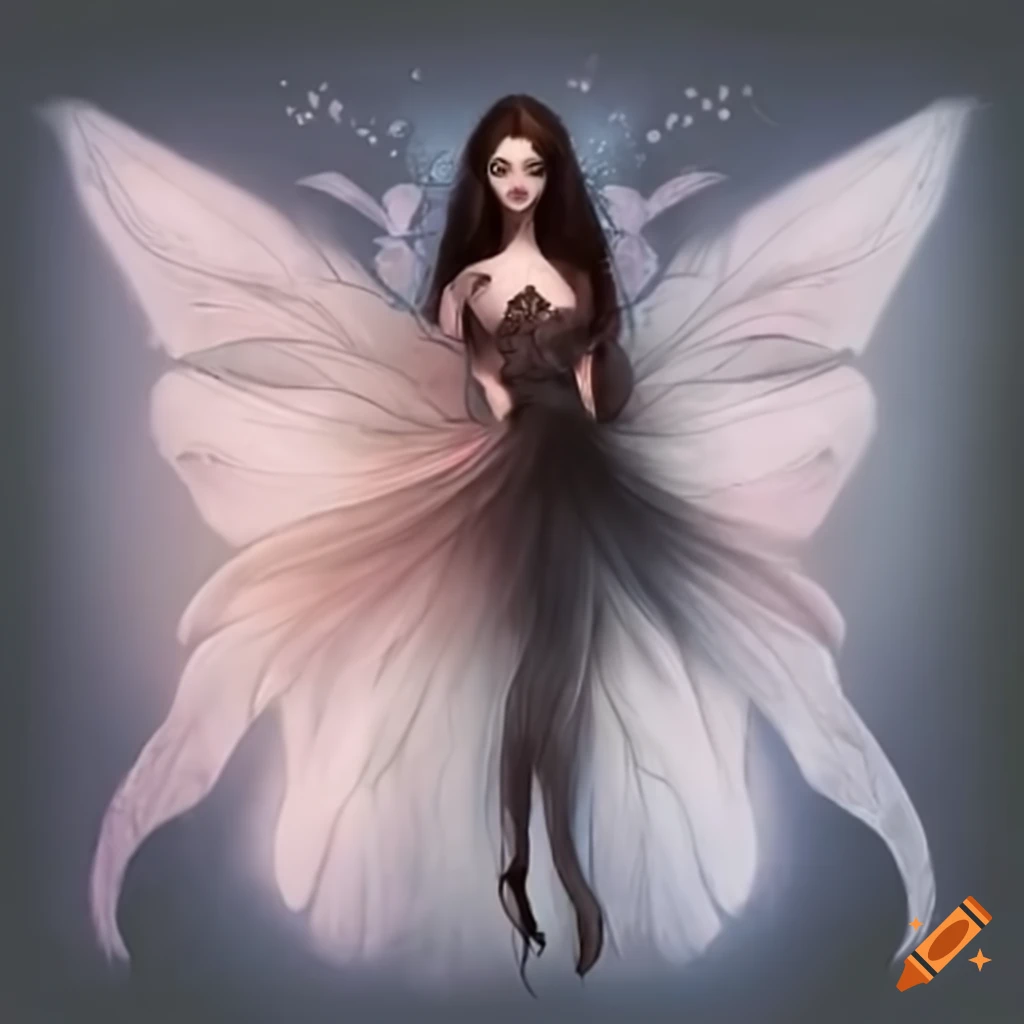Pencil Sketch Drawing A Beautiful Fairy Picture Step By Step Easy - YouTube