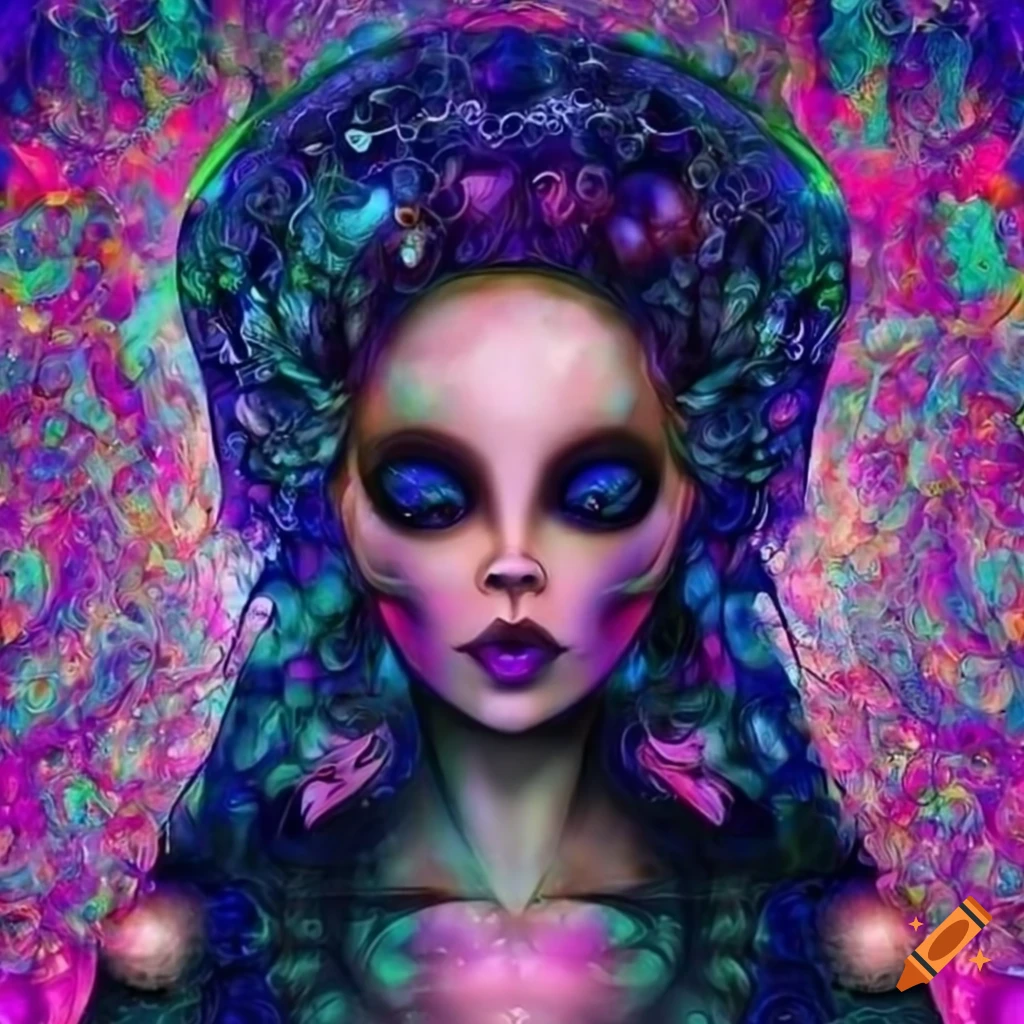 Beautiful alien princess on Craiyon