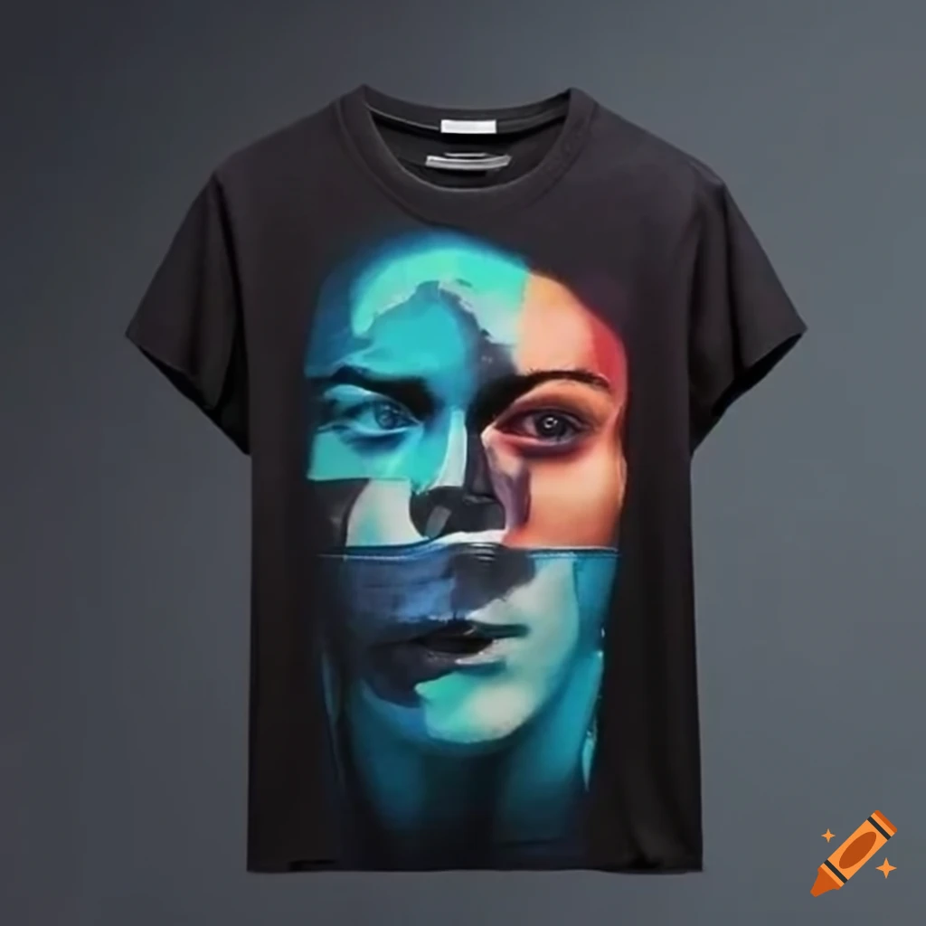 trendy-graphic-cotton-t-shirt-for-fashion-forward-young-men-on-craiyon