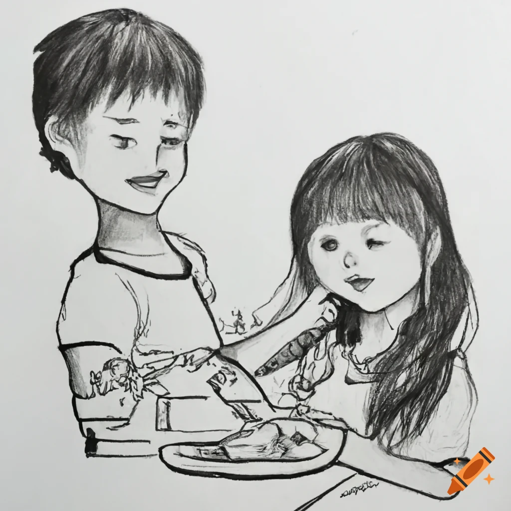 Brother and Sister. Cute love , Baby cartoon drawing, Cute cartoon girl HD  phone wallpaper | Pxfuel