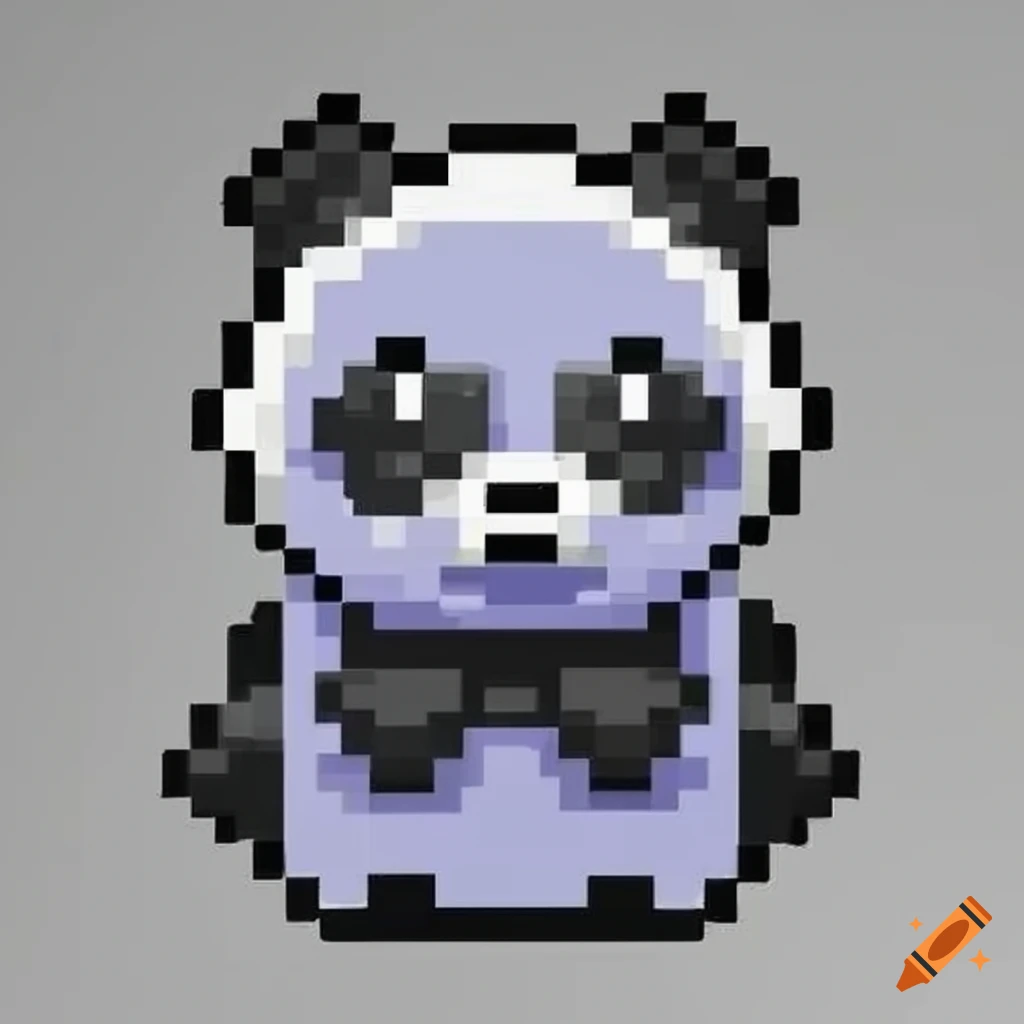 Minecraft panda with cute little ears on Craiyon