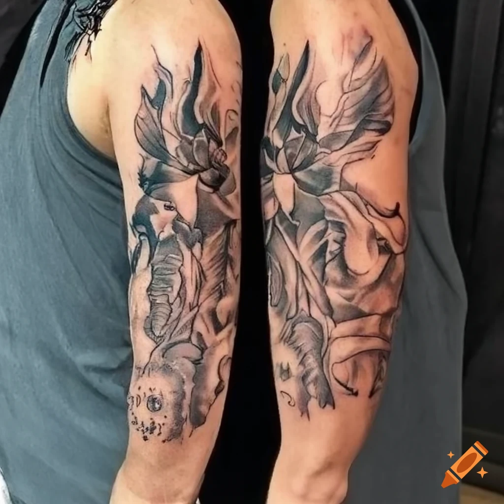 Temporary Black Tattoo 6 Different Sheets 30+ Tattoos Mandala Totem Lion  Feather | eBay