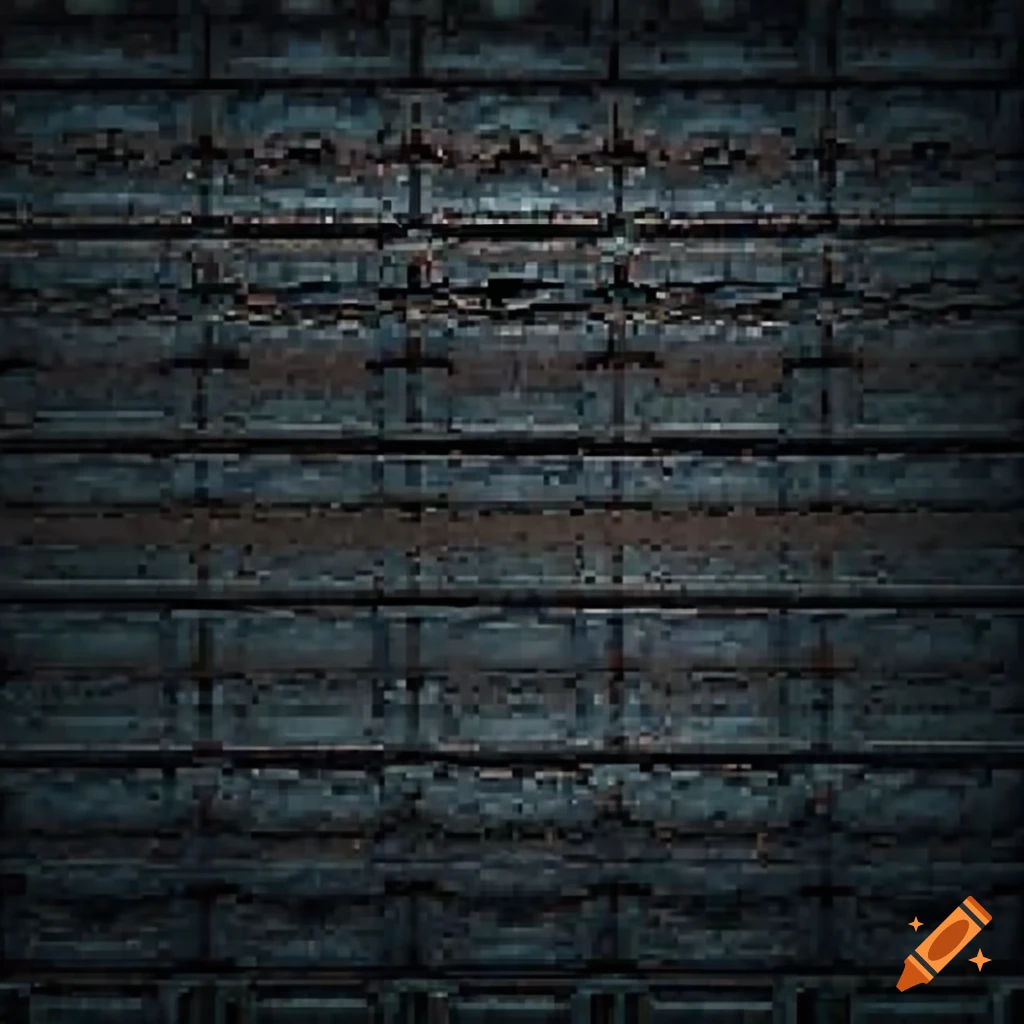 Repeating texture of metal, reminiscent of ps1 era games, slightly ...