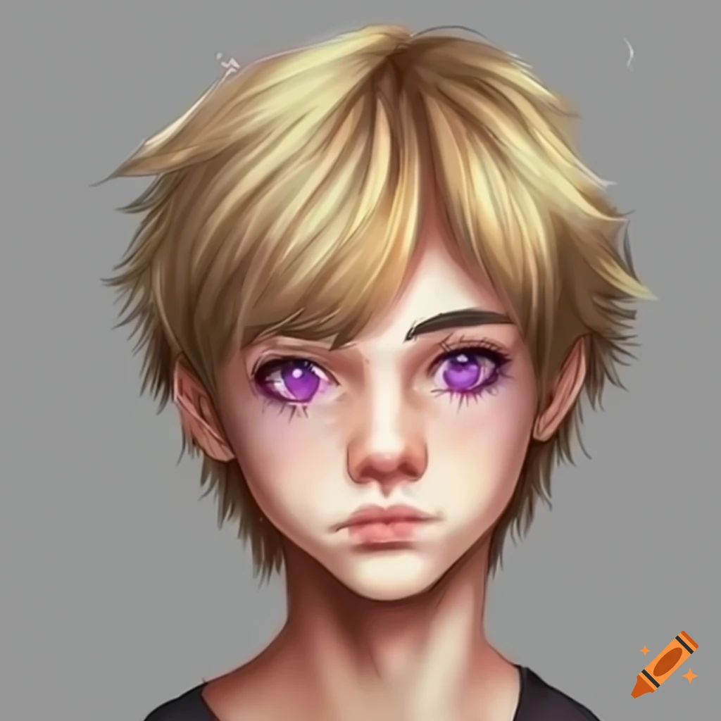 Anime Messy Layered Clipped Hair Blonde